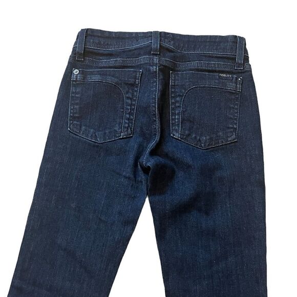 J BRAND Dark Wash Mid Rise Pencil Straight Leg Stretch Denim Jean 27 - Picture 5 of 9